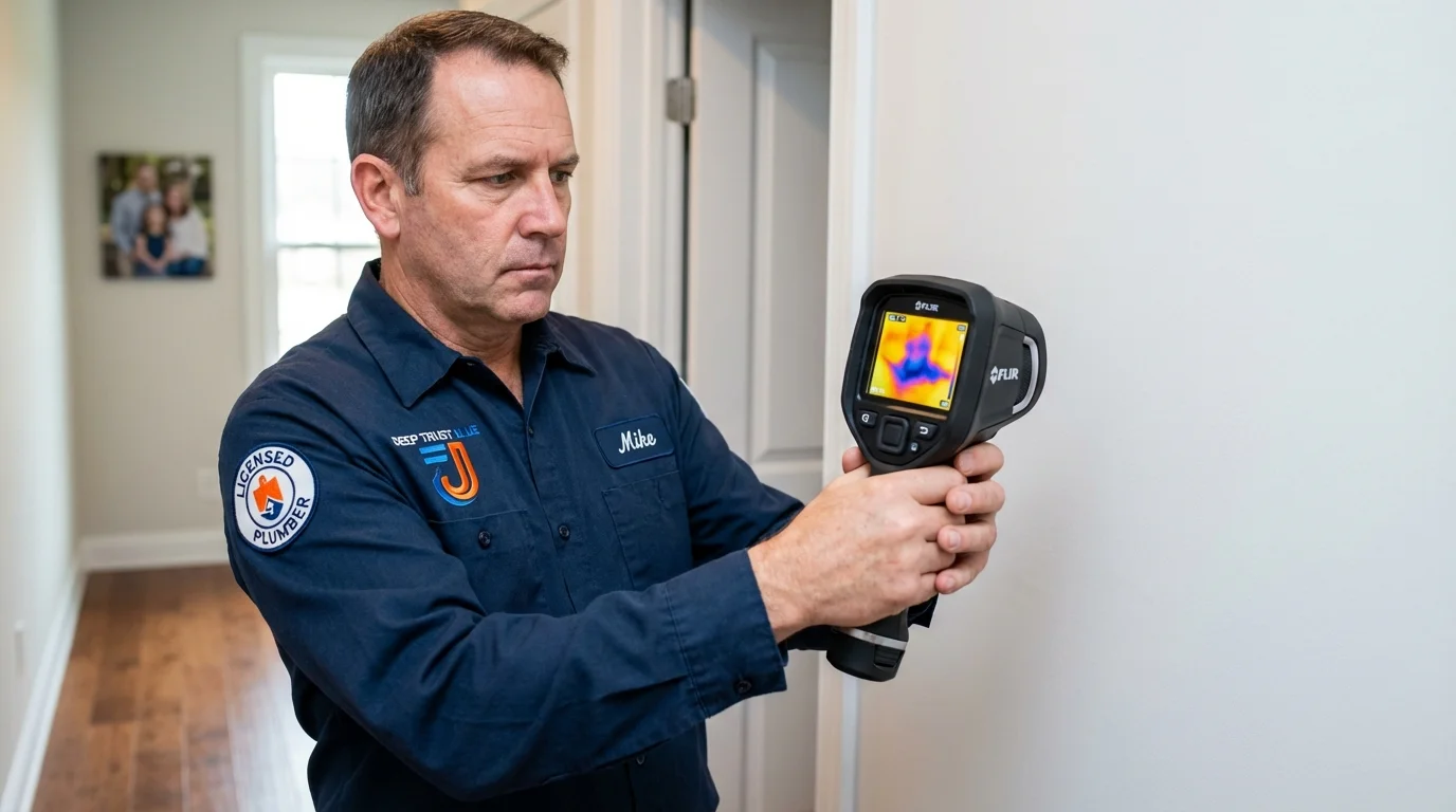 Thermal imaging leak detection by Johns Plumbing LLC in Kings Mountain